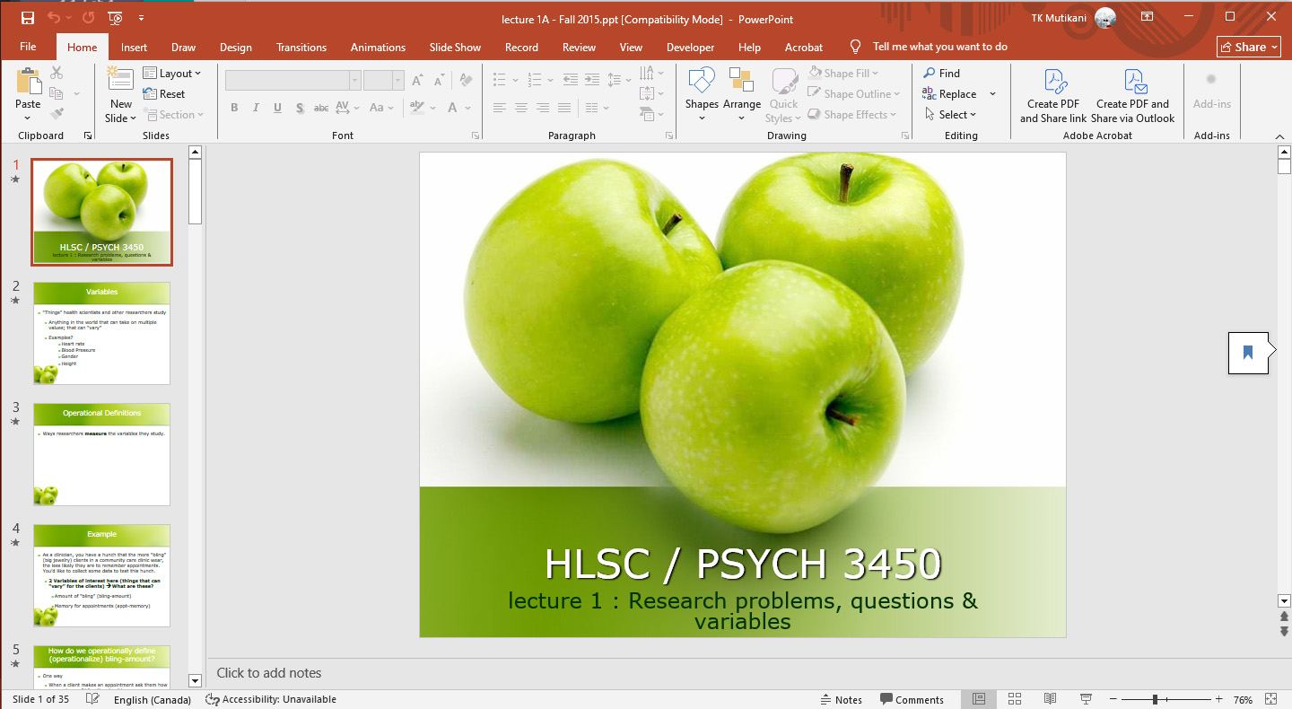 Traditional classroom setup