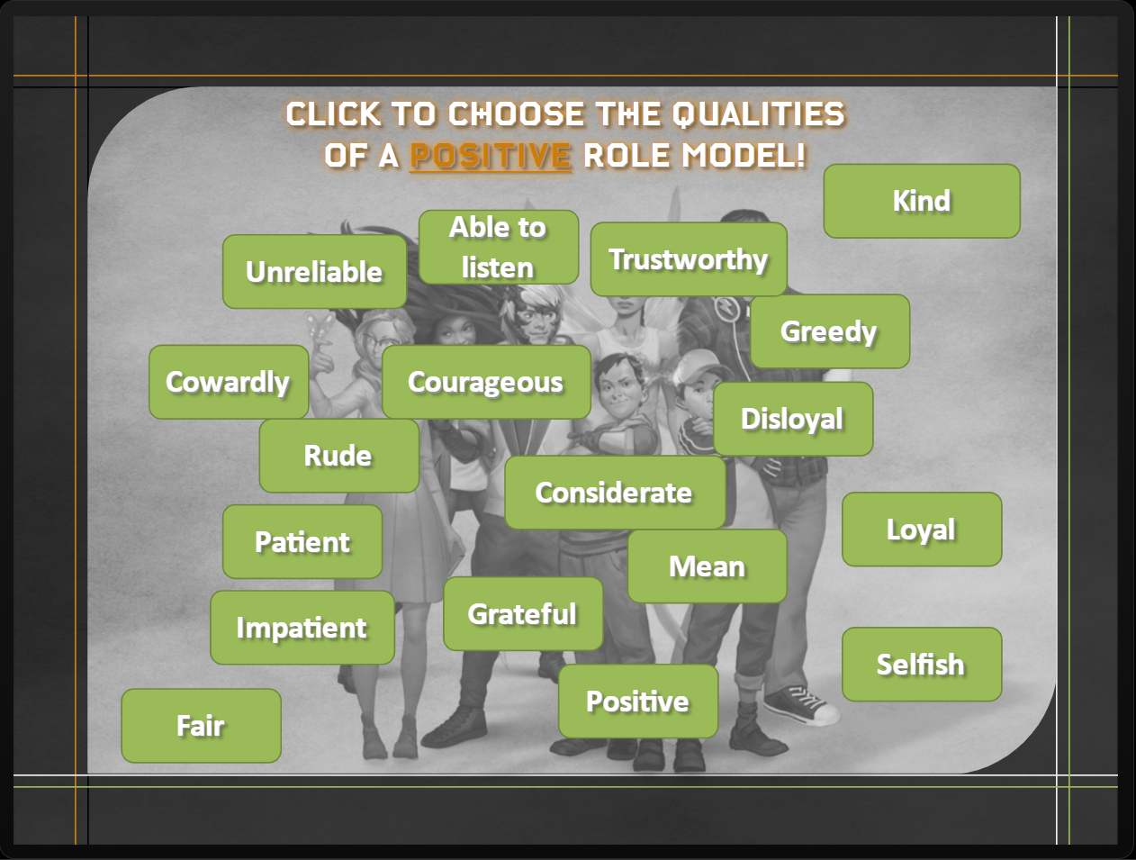 Role Models Game: Interactive learning activity for Grade 4